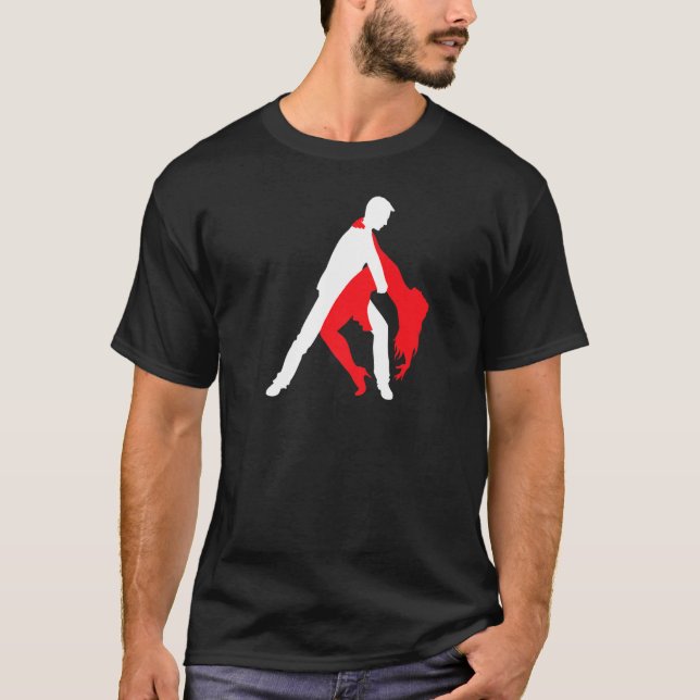 T-shirt Couple de danse de la salsa 1 (Devant)