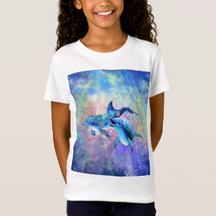T-Shirt Couple de dauphin - Beau -
