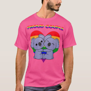 T-shirt Couple de fierté lesbienne gay lesbienne gay coupl