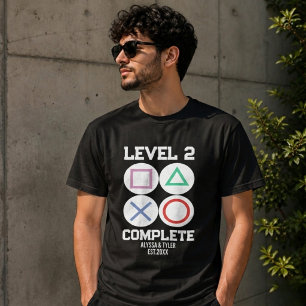 T-shirt Couple de joueurs niveau 2 complet appariés