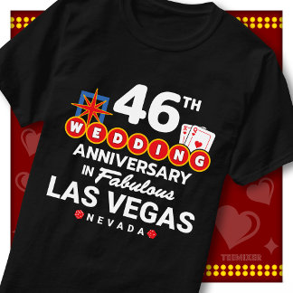 T-shirt Couple de mariage 46ème anniversaire Fabuleux Las