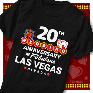 T-shirt Couple de mariage pour le 20e anniversaire de la f