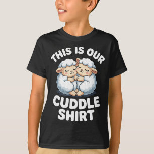 T-shirt Couple de moutons mignons C'est notre câlin