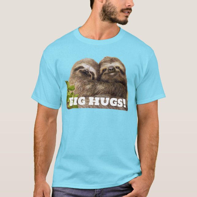 T-shirt Couple de paresseux (Devant)