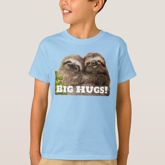 T-shirt Couple de paresseux (Devant)