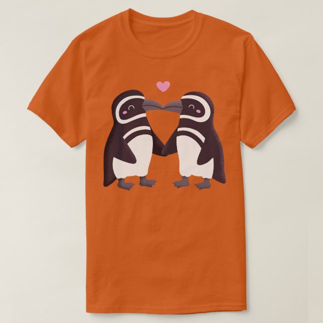 T-shirt Couple de pingouins baisants (Design devant)