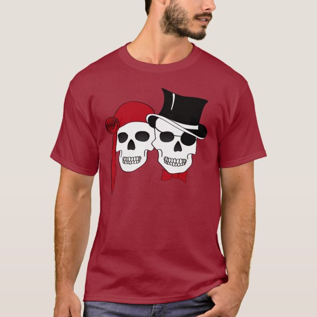 T-shirt couple de pirates (Devant)