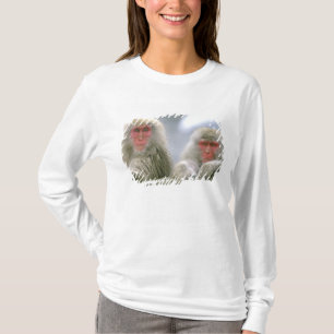 T-shirt Couple de singe des neiges, Macaque japonais