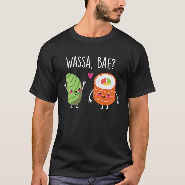 T-shirt Couple de sushi Wassa Bae Wasa (Devant)