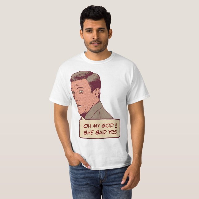 T-shirt Couple fiançailles personnalisé (Devant entier)