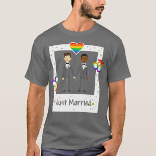 T-shirt Couple gay marié Rainbow Mariage LGB