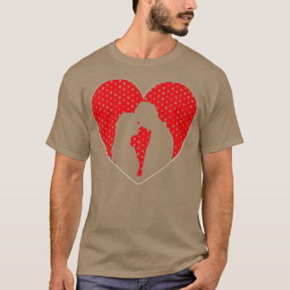 T-shirt Couple Heureuse Sainte-Valentin Heartshape Loving