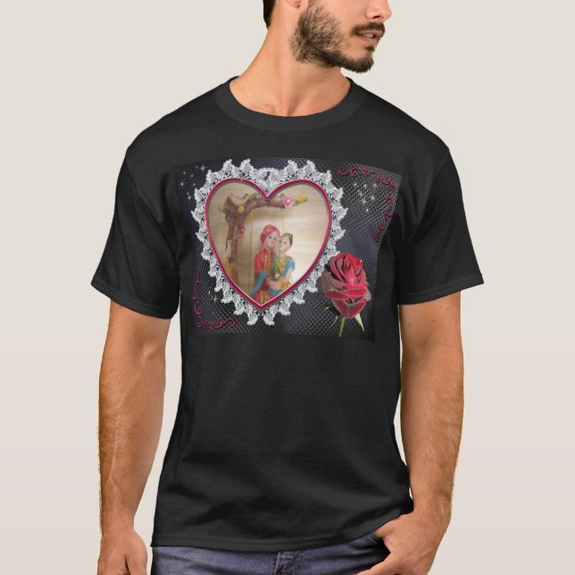 T-shirt Couple Mariage asiatique sur l'art de la bascule c (Devant)