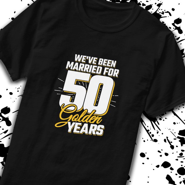 T-shirt Couple marié 50 ans 50e anniversaire de Mariage (Créateur téléchargé)
