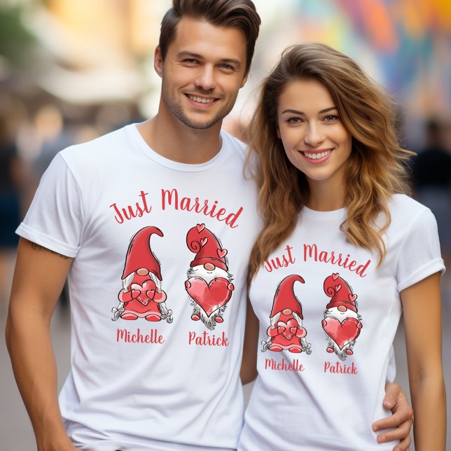 T-shirt Couple mignon Gnome (Créateur téléchargé)