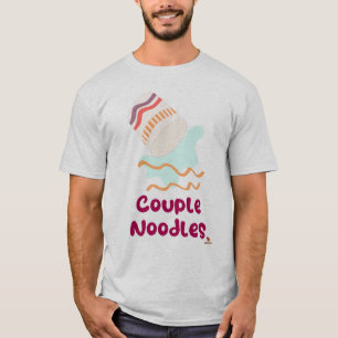 T-shirt Couple Noodles Funny Ramen Design Humour