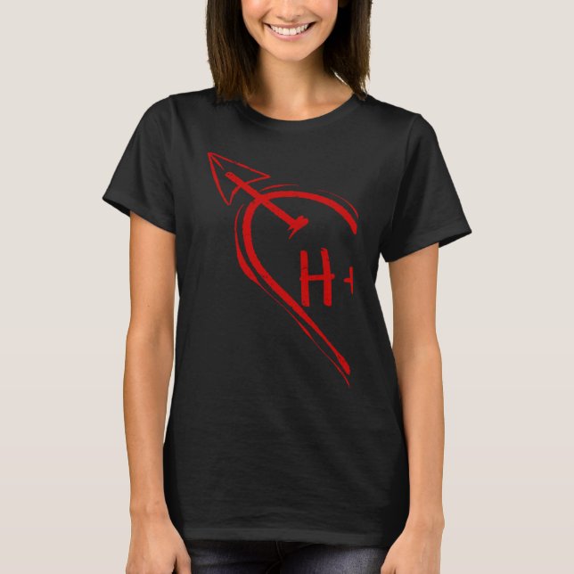 T-shirt Couple Valentine Heart for Her H 2023 Happy Valent (Devant)