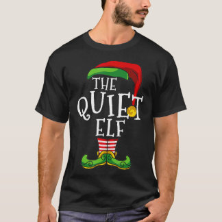 T-shirt Couples amusants de Noël Famille d'Elfe Tranquille