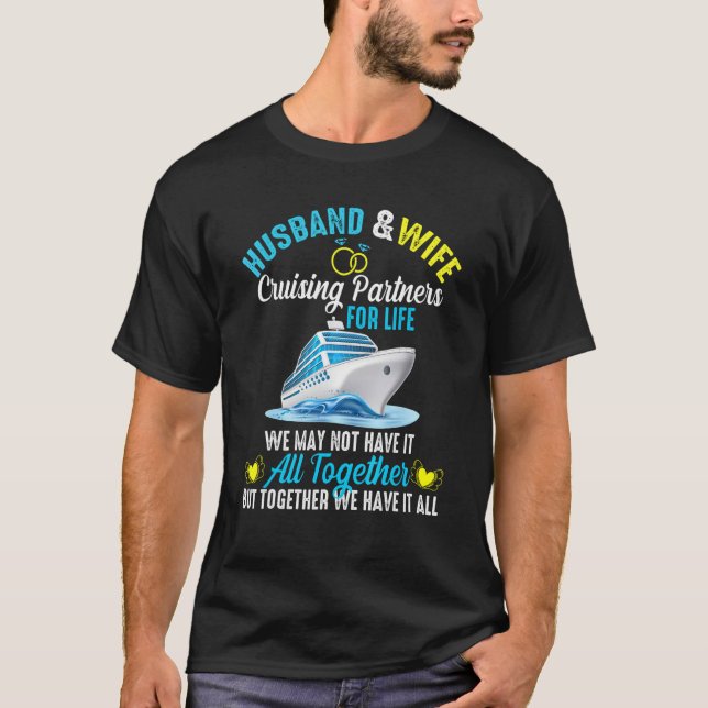 T-shirt Couples Anniversary 2023 Cruise Trip Husband Wife  (Devant)