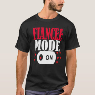 T-shirt Couples correspondants Love Fiance Mode sur Engag