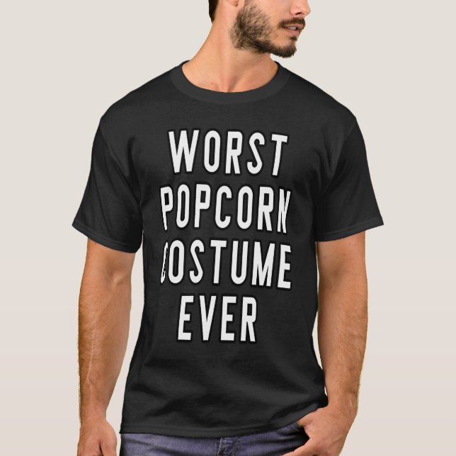 T-shirt Couples Costume Halloween Costume Popcorn le plus  (Devant)