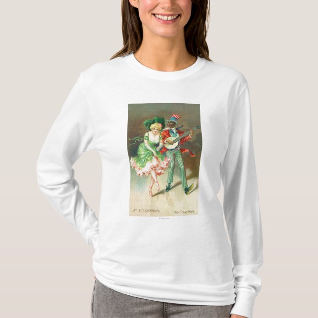 T-shirt Couples dans le costume faisant la (Devant)