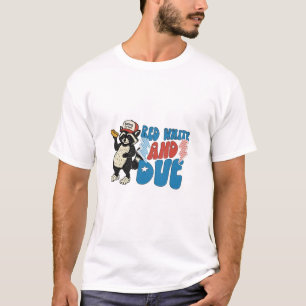 T-shirt Couples de Grossesse blancs et 4 juillet dures
