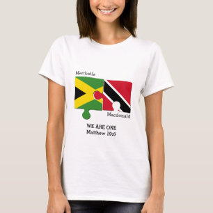 T-shirt Couples de la JAMAÏQUE de TRINIDAD personnalisable