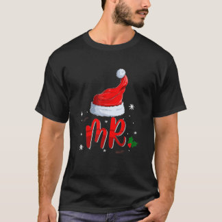 T-shirt Couples de Noël de M.-And-Mme-Claus qui correspond