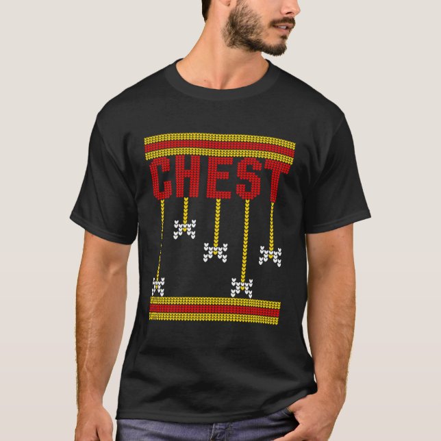 T-shirt Couples de poitrine torréfiée de châtaignes moches (Devant)