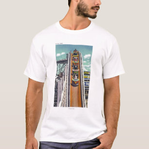 T-shirt Couples descendant le tour de tours de vol