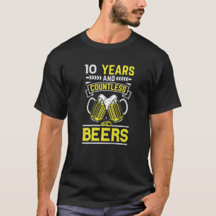 T-shirt Couples mariés 10 ans - Drôle 10E Mariage Anni