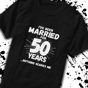T-shirt Couples mariés 50 ans drôle 50e anniversaire
