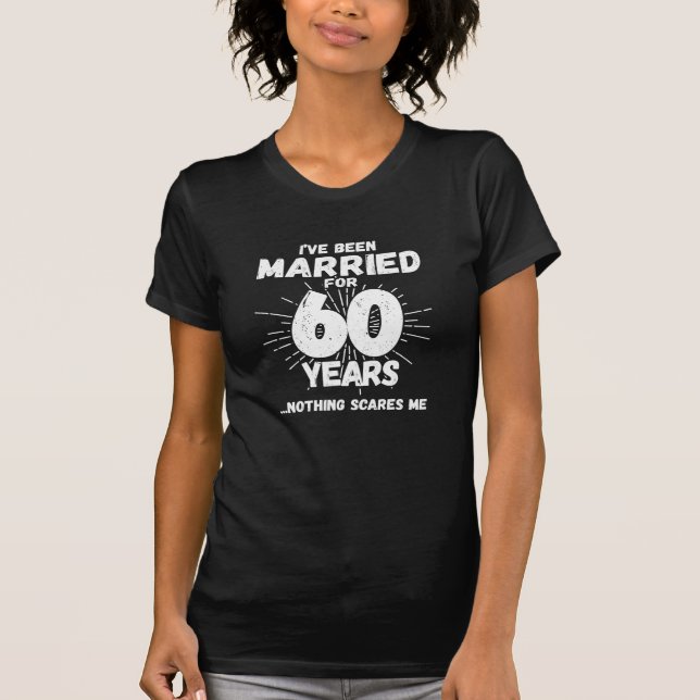 T-shirt Couples mariés 60 ans drôle 60e anniversaire (Devant)