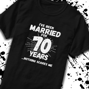T-shirt Couples mariés 70 ans drôle 70e anniversaire