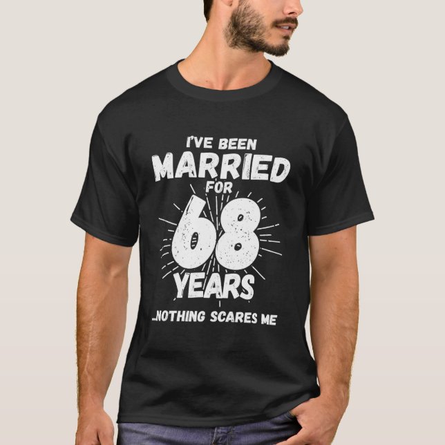 T-shirt Couples Married 68 Years - Funny 68th Wedding Anni (Devant)
