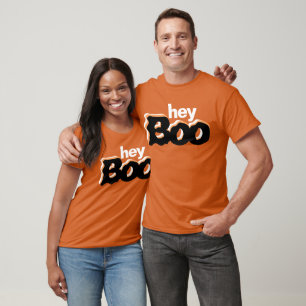 T-shirt Couples qui correspondent Hey Boo Halloween Costum