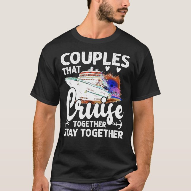 T-shirt Couples qui croisent ensemble mari et femme Crui (Devant)