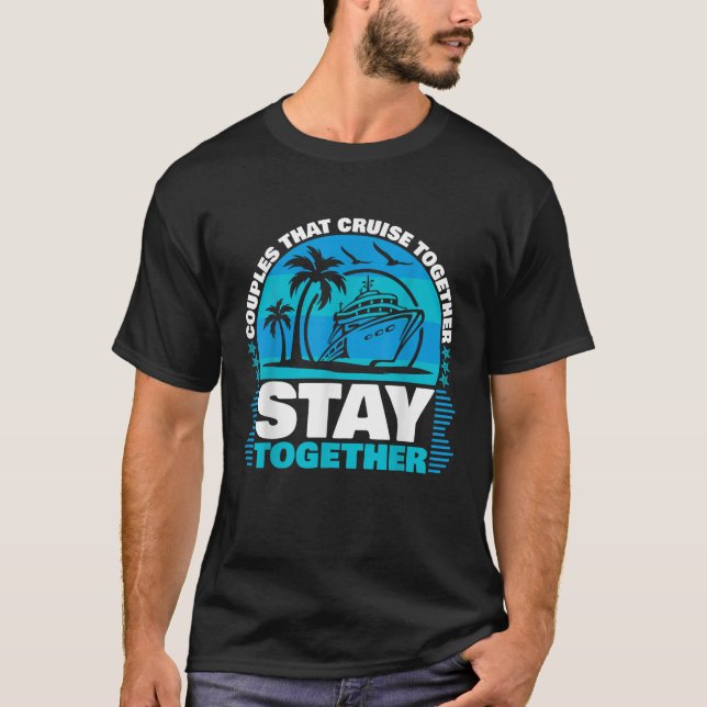 T-shirt Couples Qui Croisent Ensemble Restent Ensemble Cou (Devant)