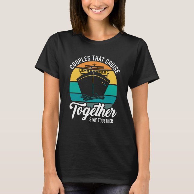 T-shirt Couples Qui Croisent Ensemble Restent Ensemble Cro (Devant)