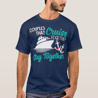 T-shirt Couples Qui Croisent Ensemble Restent Ensemble Vac