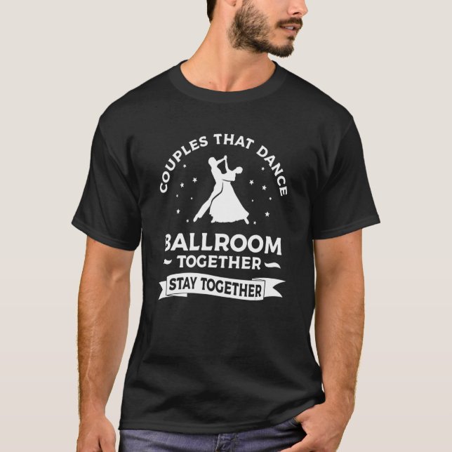 T-shirt Couples Qui Dansent Ensemble Restent Ensemble Sall (Devant)