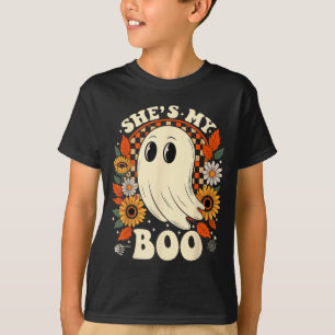 T-shirt Couples squelette boo correspondance couple hallow