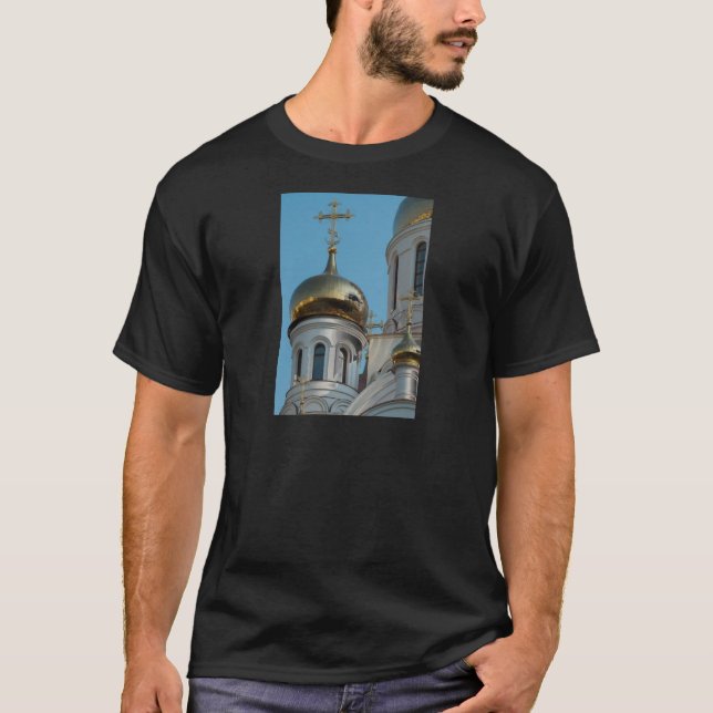 T-shirt coupole de l'église orthodoxe russe (Devant)