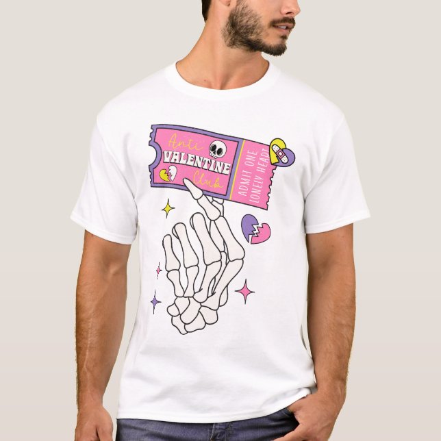 T-shirt Coupon club anti-Valentine (Devant)