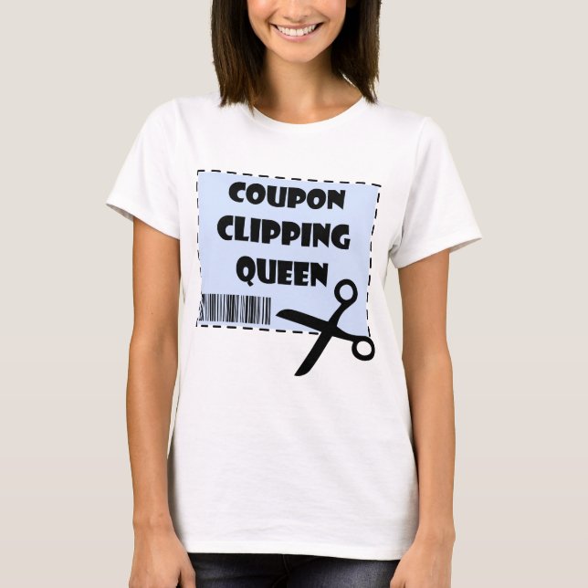 T-shirt Coupon mignon Coupon Reine Dire (Devant)