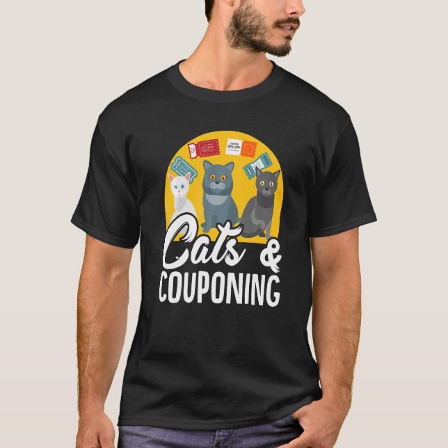 T-shirt Couponer Couponing Cats & Couponing (Devant)