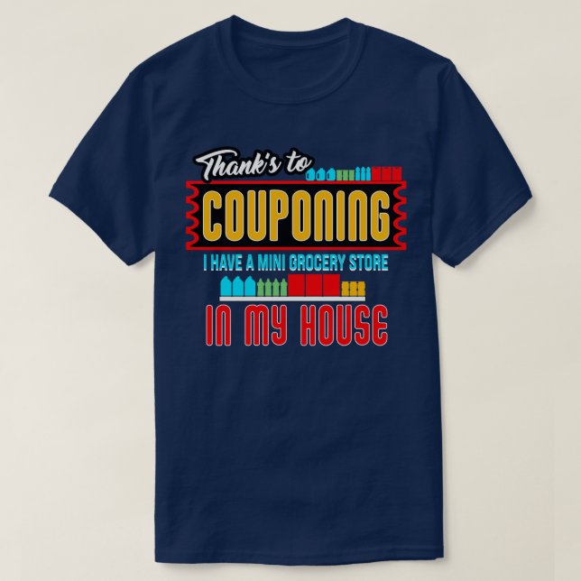 T-shirt Couponing Merci À Couponing (Design devant)