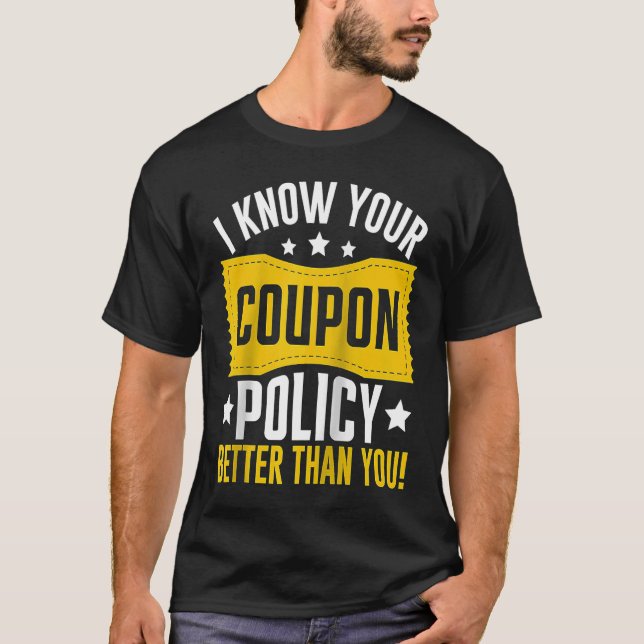 T-shirt Couponing Save Je sais Vous Coupon Politique Mieux (Devant)