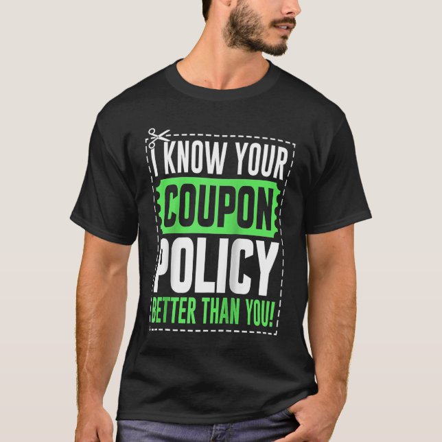 T-shirt Couponing Save Je sais Vous Coupon Politique Mieux (Devant)